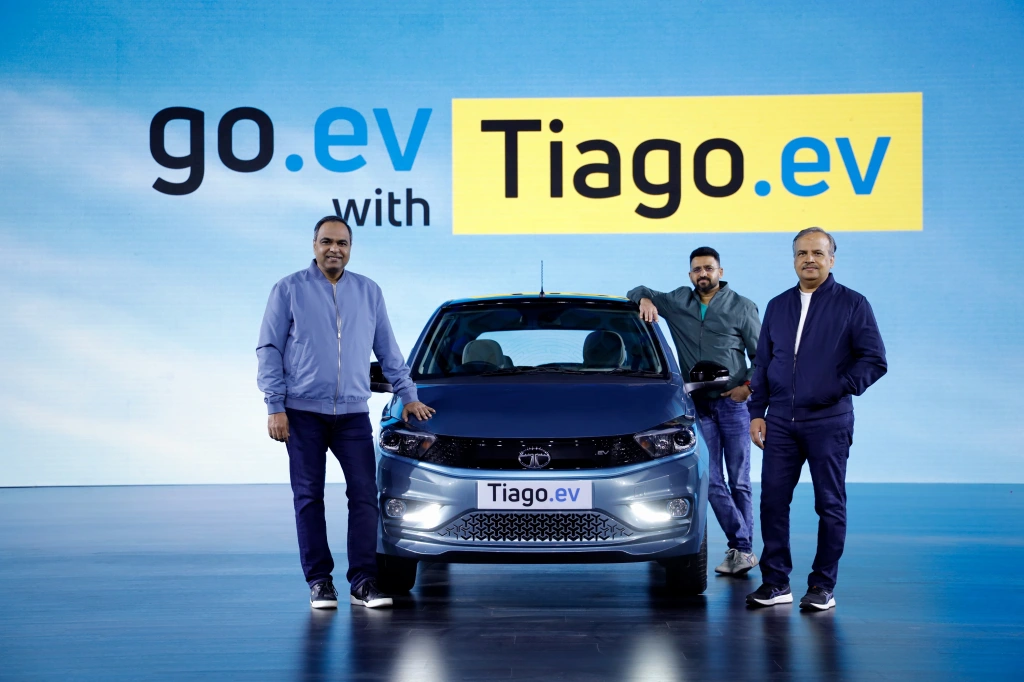 Tata Motors launches its first electric hatch with TIAGO EV  Price starts at 8.49 Lakh
