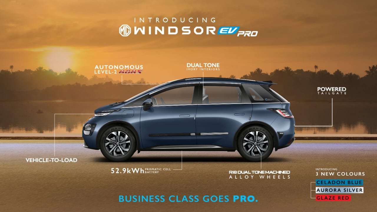 MG Windsor Pro Launched - 500 Km Range